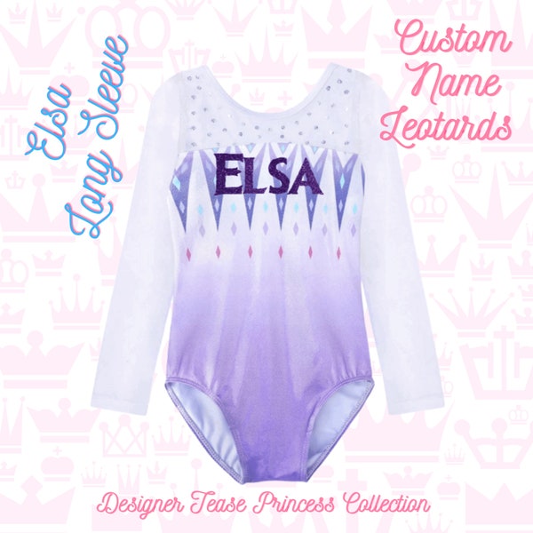 Elsa Leotard | Gymnastics Leotard | Dance Costume | Dance Outfit | Personalized Dance | Dance Gift | Girls Leotard Dance | Frozen Princess