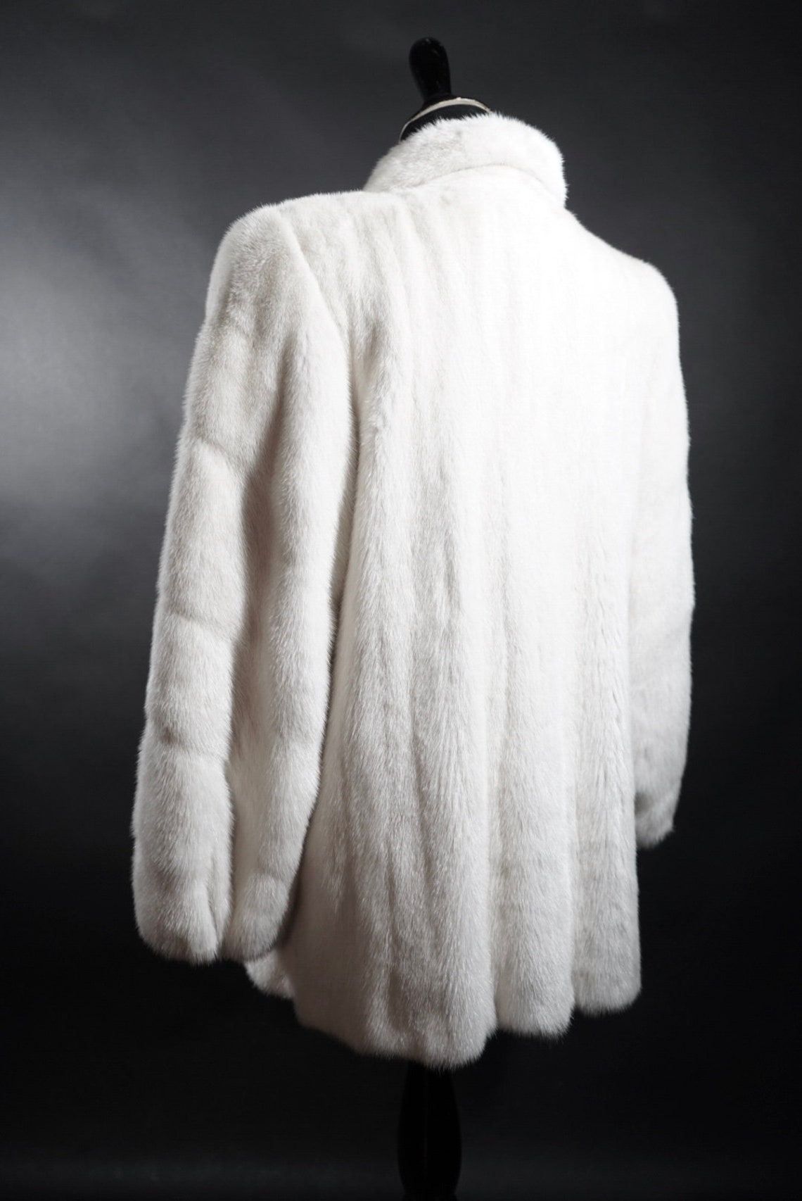 vintage white mink fur coat