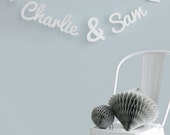 Wedding Paper Garland - Personalised Names