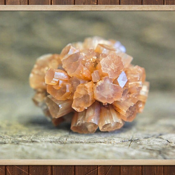 Aragonite Star, Raw Aragonite Cluster, Natural Aragonite Sputnik, Aragonite Crystal Cluster, Sacral Chakra Stone, Orange Crystal Aragonite