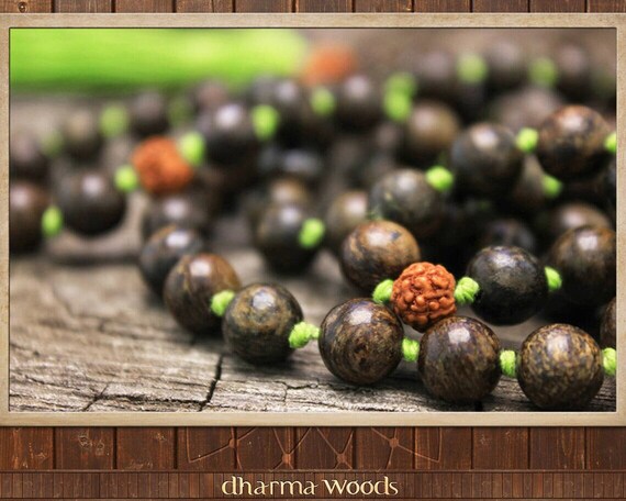 108 Mala Necklace, Mindfulness Mala, 108 Knotted Mala, Mala Beads Necklace, Yoga Necklace 108, Tassel Mala, Yoga Mala Brown, Handmade Mala