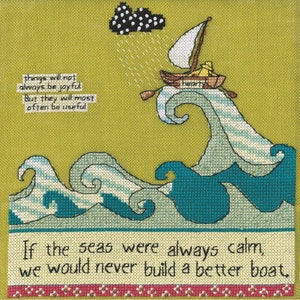 Better Boat Beaded Cross Stitch Kit Curly Girl 2020 Mill Hill CG302014