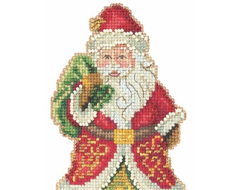 Gift Bearing Santa Cross Stitch Kit Mill Hill 2020 Jim Shore JS202015