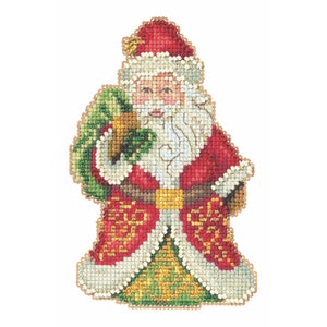 Gift Bearing Santa Cross Stitch Kit Mill Hill 2020 Jim Shore JS202015
