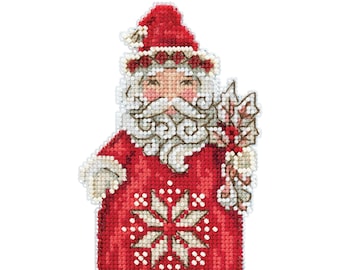 Nordic Santa Cross Stitch Kit Mill Hill 2019 Jim Shore JS201911