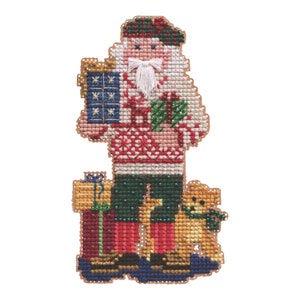 Christmas Giving Santa Cross Stitch Kit Mill Hill 2021 Santas Ornament MH202132