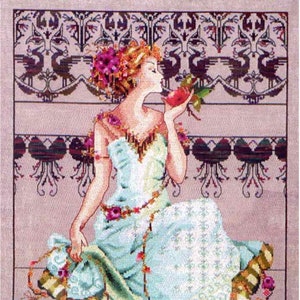 Persephone Kit (Cross Stitch Chart, Beads, Silk Floss) Mirabilia MD127