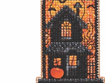 Moonstruck Manor Beaded Counted Cross Stitch Ornament Kit Mill Hill 2019 Autumn Harvest MH181923