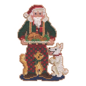 Christmas Memories Santa Cross Stitch Kit Mill Hill 2021 Santas Ornament MH202133