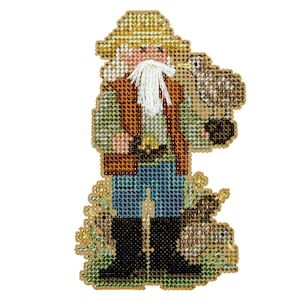 Kiwi Santa Cross Stitch Kit Mill Hill 2023 Down Under Santas Ornament MH202332