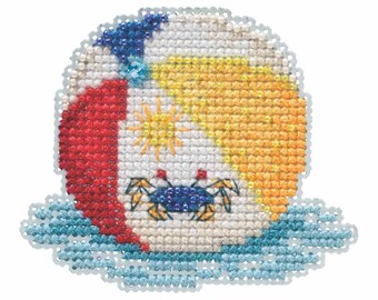 Beach Ball Beaded Cross Stitch Kit Mill Hill 2019 Spring Bouquet MH181916