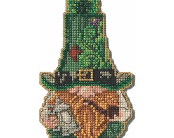 Leprechaun with Stein Cross Stitch Kit Mill Hill 2025 Jim Shore JS202512