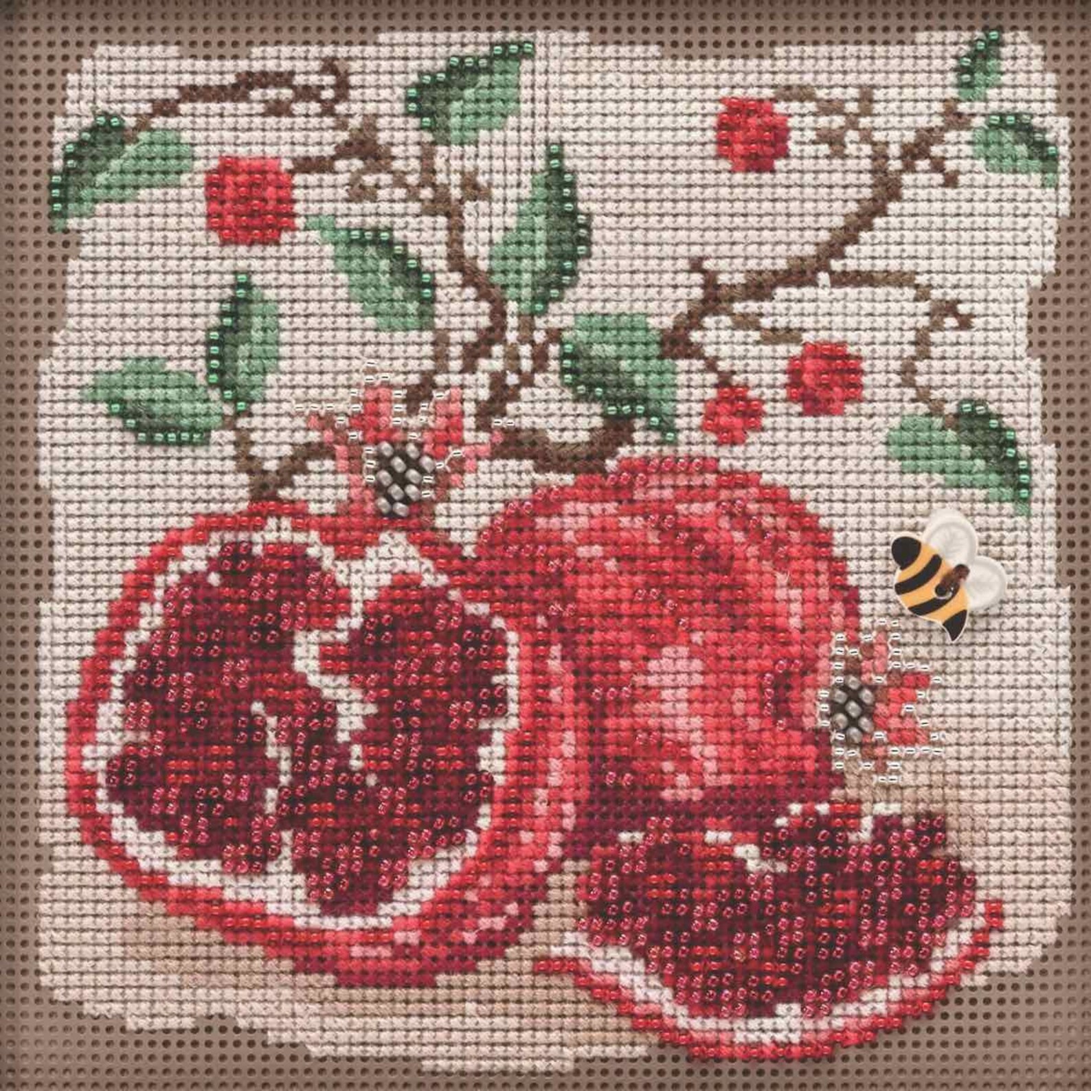 Pomegranates Cross Stitch Kit Mill Hill 2019 Buttons & Beads Etsy