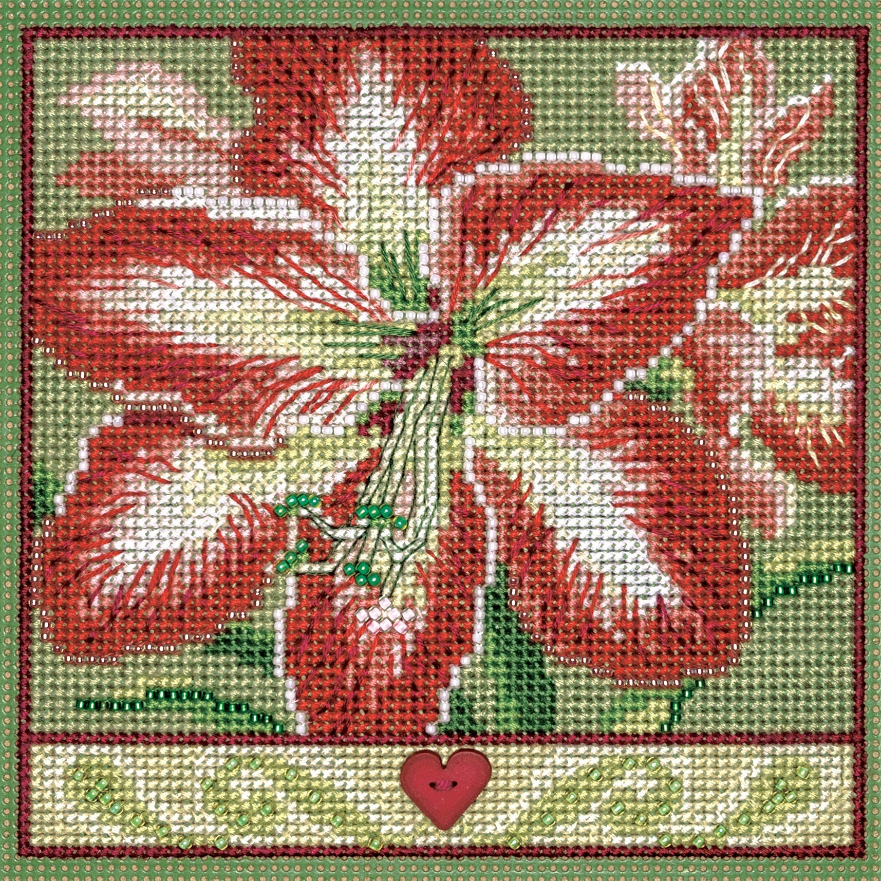 Jingle Bell Trio Cross Stitch Ornament Kit Mill Hill 2019 Winter Holiday  MH181933