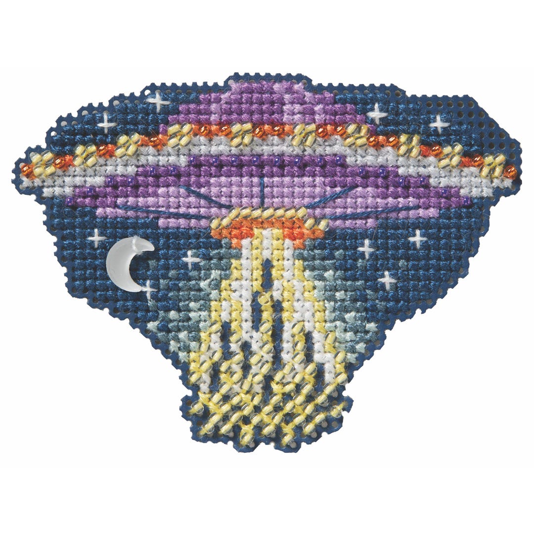 Mill Hill Lobster Cross Stitch Kit - Beaded Marine Life Collection With Glass Beads & Pattern