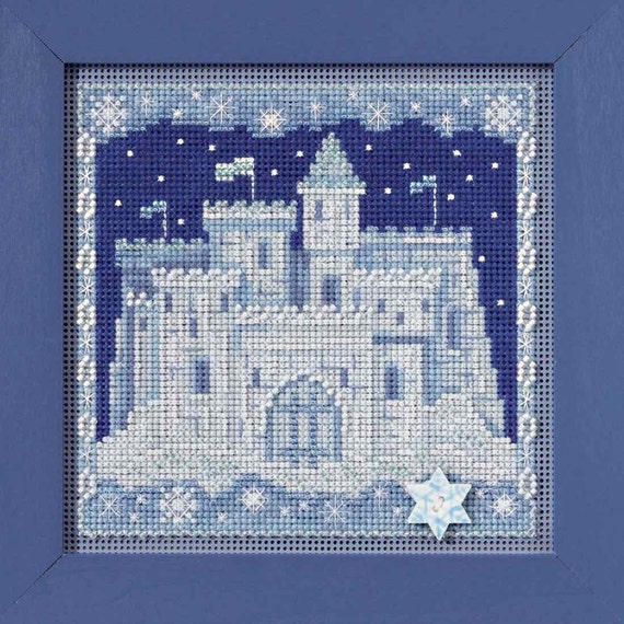 Ice Castle Cross Stitch Kit Mill Hill 2017 Buttons Beads Etsy