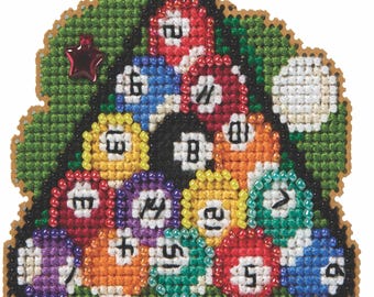 Pool Balls Counted Cross Stitch Kit Mill Hill 2026 Spring Bouquet MH182613