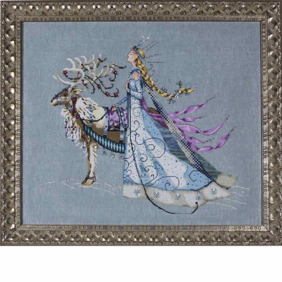 Lady of Mystery Kit Chart Fabric Beads Silk Floss MD152 Mirabilia Nora Corbett