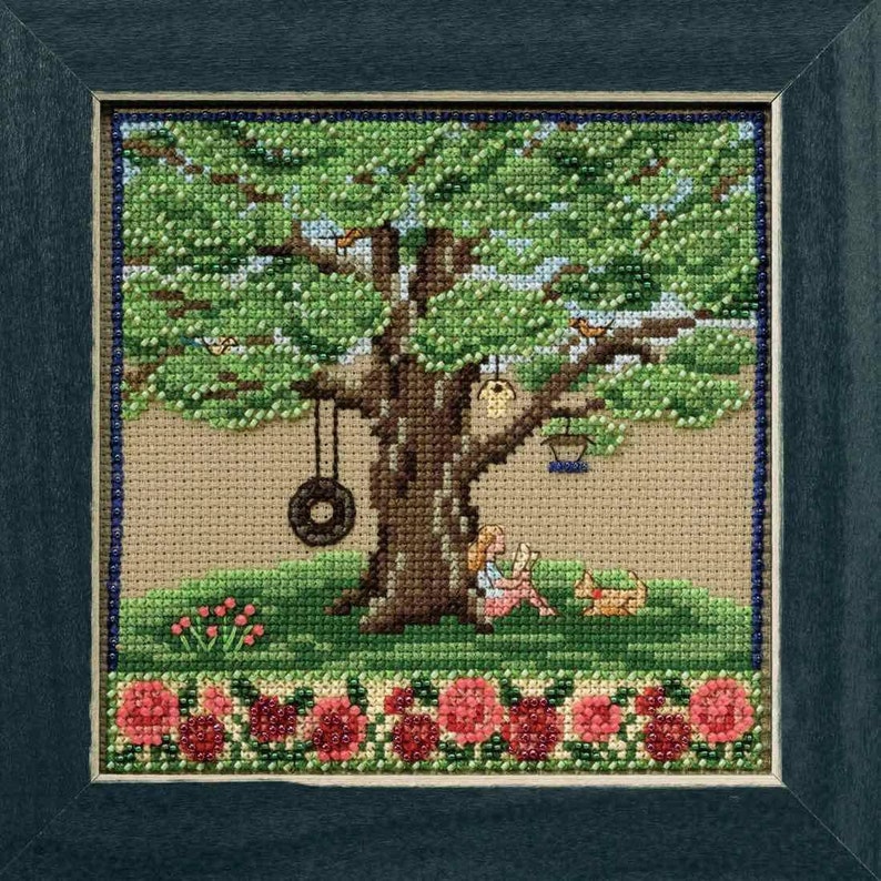 Snowflake Mittens Cross Stitch Ornament Kit Mill Hill 2018 Trilogy MH191832