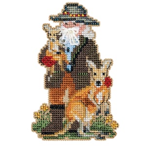 Kangaroo Santa Cross Stitch Kit Mill Hill 2023 Down Under Santas Ornament MH202333