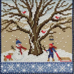 Winter Oak Cross Stitch Kit Mill Hill 2017 Mighty Oak Quartet MH171711