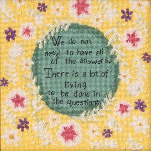 Living the Questions Beaded Cross Stitch Kit Curly Girl 2022 Mill Hill CG302212