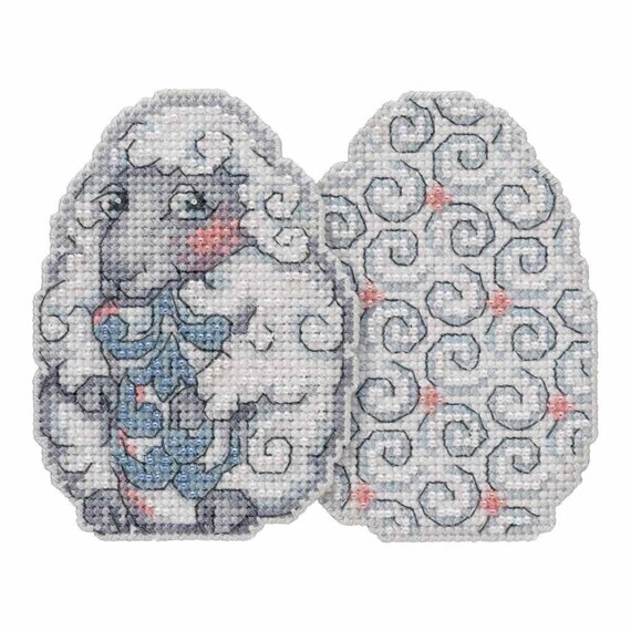 Pink Chick Beaded Counted Cross Stitch Easter Ornament Kit Mill Hill 2017 Jim Shore JS181715