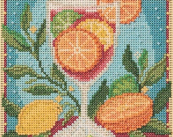 Sangria Cross Stitch Kit Mill Hill 2026 Buttons & Beads Spring MH142612