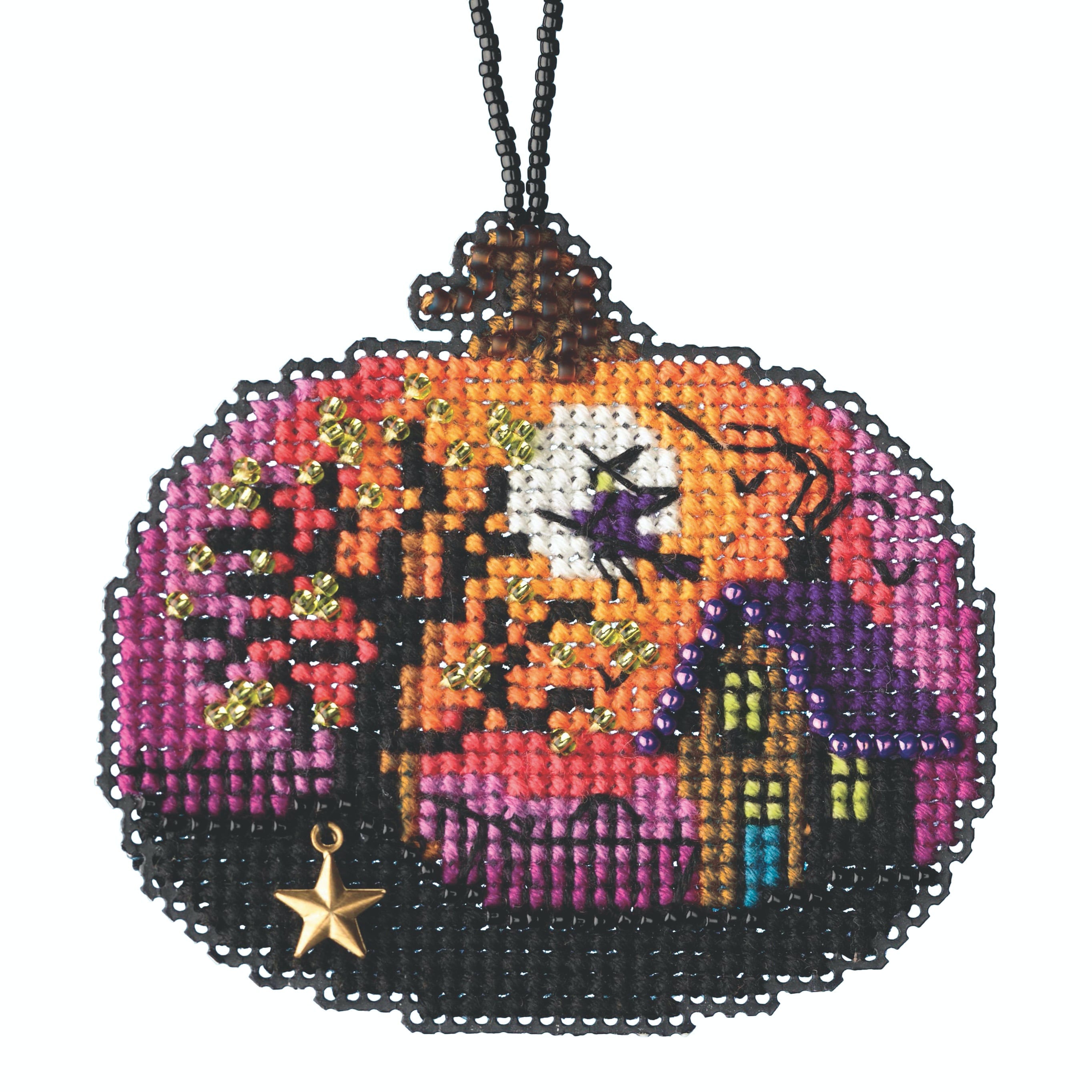 Bewitching Pumpkin Beaded Counted Cross Stitch Kit Mill Hill 2020 ...
