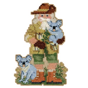 Koala Santa Cross Stitch Kit Mill Hill 2023 Down Under Santas Ornament MH202331