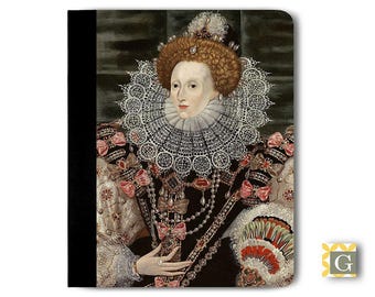 Queen Elizabeth iPad Case, iPad Pro Case, iPad Air Case, iPad Mini Case, Leather iPad Case