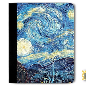 Starry Night iPad Case, iPad Pro Case, iPad Air Case, iPad Mini Case, Leather iPad Case afbeelding 1