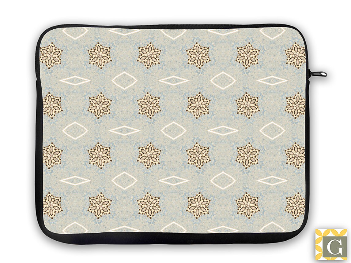 Blue Cream Designer iPad Case Laptop Bag Laptop Sleeve 