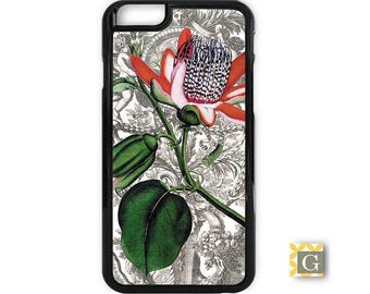 iPhone Case, iPhone 13 Case, iPhone 12 Case, iPhone 11, iPhone 10, Galaxy S20 Case, Galaxy Note Case "Passion Flower 1700's"