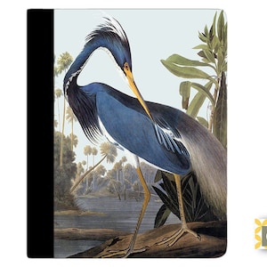 Blue Heron iPad Case, iPad Pro Case, iPad Air Case, iPad Mini Case, Leather iPad Case