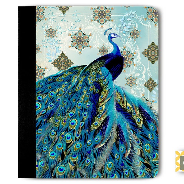 Morocco Blue Peacock iPad Case, iPad Pro Case, iPad Air Case, iPad Mini Case, Leather iPad Case