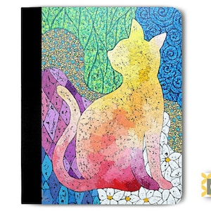 Kitty Cat Expressionism by Chih Ying He iPad Case, iPad Pro Case, iPad Air Case, iPad Mini Case, Leather iPad Case