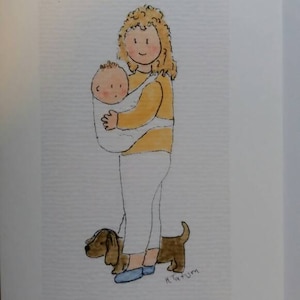 Tarjeta para bebé nuevo, tarjetas para mamá nueva, tarjetas para baby shower, tarjetas de género neutro, tarjetas unisex, tarjetas para bebé recién nacido, tarjetas para bebé hechas a mano, acuarela