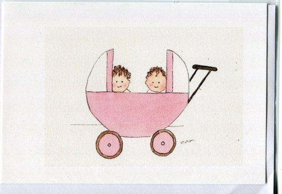 Carte Jumelle De Fille De Bebe Cartes Pour Les Filles Etsy France Carte Jumelle De Fille De Bebe Cartes Pour Les Filles Etsy France