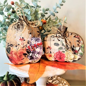 RTS, Wood Small Pumpkin; Farmhouse Decor; Fall, Autumn Decor; Thanksgiving Decor; Rustic Decor, Woodland Decor; Harvest Decor.