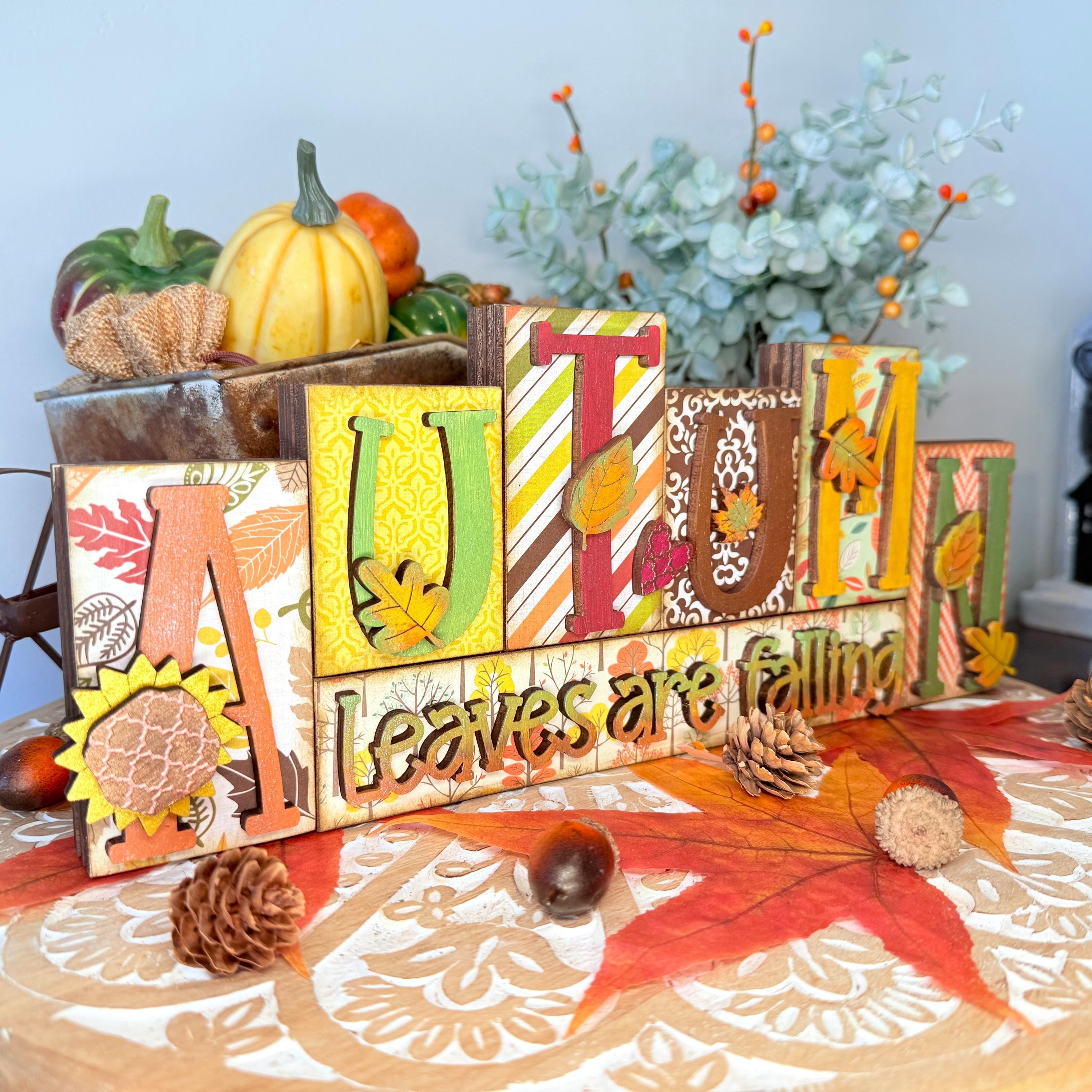 Fall Season Help Sign Wood