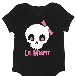 Lil Misfit Girl Bodysuit Cute Punk Rock Glitter Bodysuit