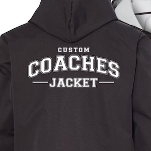 Custom Coaches Jacket Printed Personalized Hooded Windbreaker