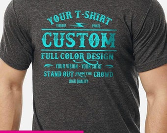 Custom Men's Plus Size T-Shirt 4XL, 5XL Mens Personalized 4XL Shirts Custom Tee Design 5XL Customized Plus sized Photo T shirt