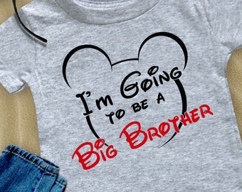 I&#39;m Going To be a Big Brother T-Shirt Pregnancy Announcement T shirt Baby Announcement Pregnancy Reveal Shirt Big Brother Bodysuit