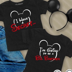 Big Brother Shirt I Have a Secret I'm Going To be A Big Brother T-Shirt Pregnancy Announcement Tee Baby Announcement Pregnancy Reveal Shirt