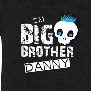 Personalized Big Brother Skull T-shirt or Bodysuit
