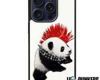 Funny Panda Phone Case Punk Rock Panda Protective Cell Phone Case - iPhone & Galaxy