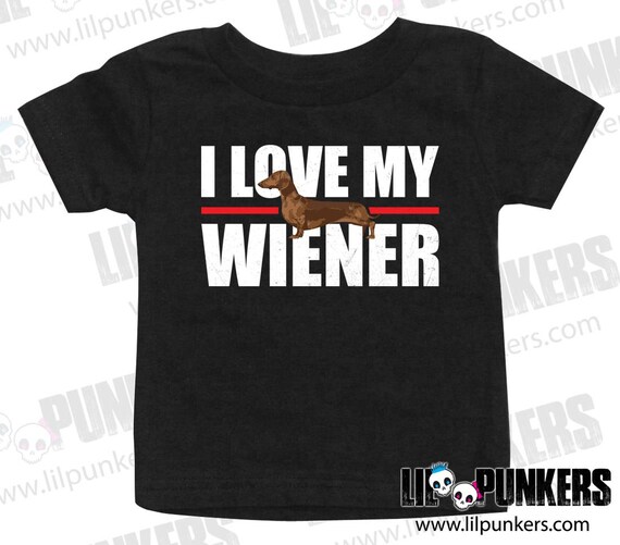 I Love My Wiener T-Shirt Dachshund Weiner Dog Funny Gift Tee I Love My Wiener T-Shirt Dachshund Weiner Dog Funny Gift Tee