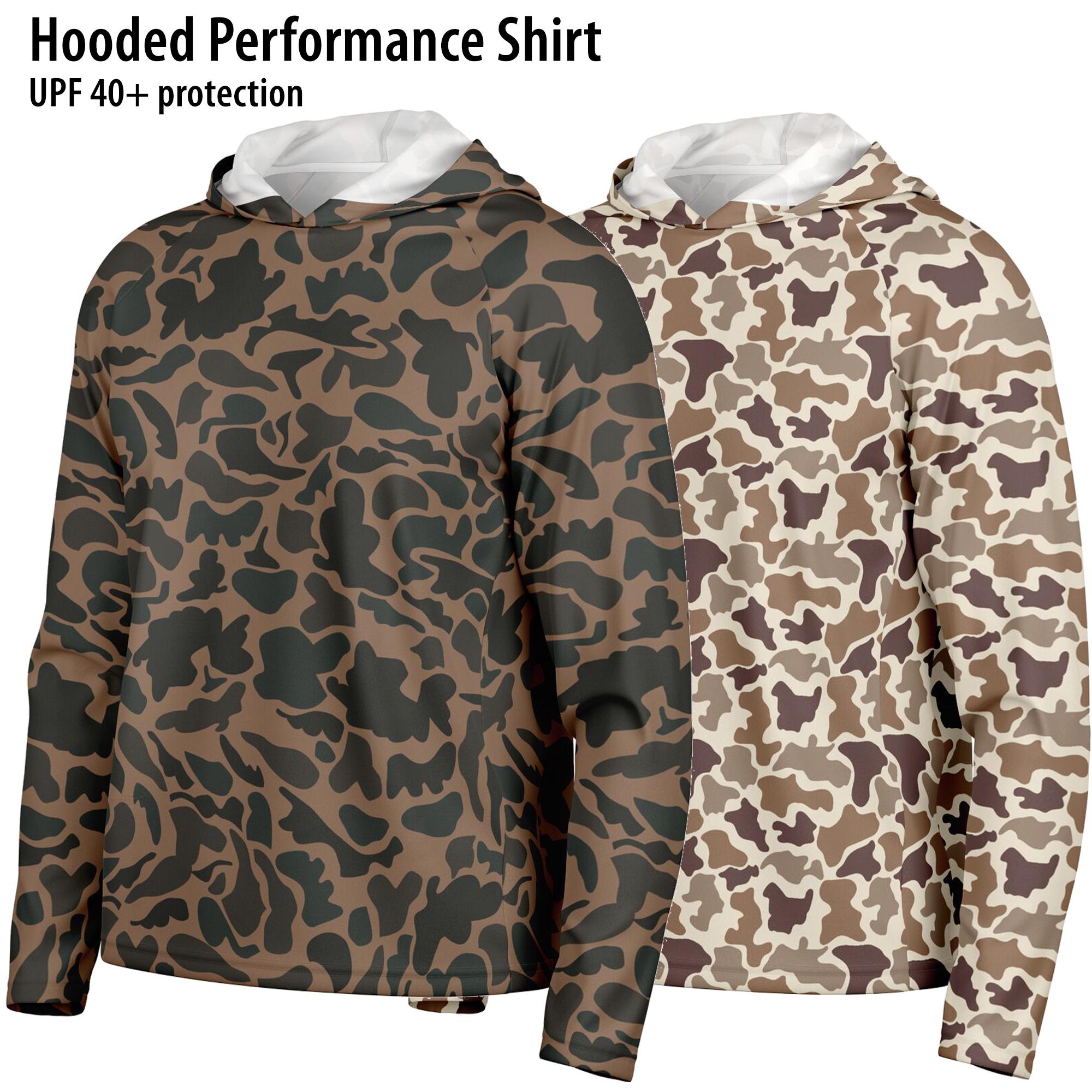 T-shirt De Pêche Realtree Homme - Taille L - Bleu Camouflage WAV3 - UPF, Anti-UV